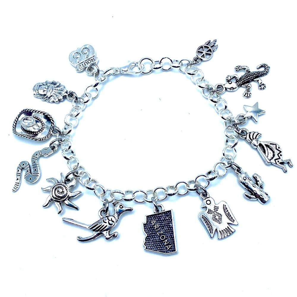 Arizona Charm Bracelet State Theme Southwestern